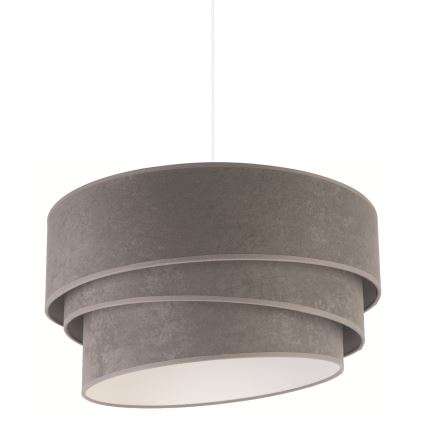 Duolla - Pendel DEVON 1xE27/40W/230V diameter 45 cm grå