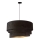 Duolla - Pendel DEVON 1xE27/40W/230V diameter 45 cm sort/guldfarvet