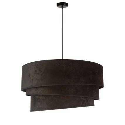 Duolla - Pendel DEVON 1xE27/40W/230V diameter 45 cm sort/guldfarvet