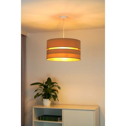 Duolla - Pendel DUO 1xE27/15W/230V diameter 40 cm beige