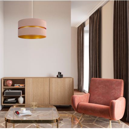 Duolla - Pendel DUO 1xE27/15W/230V diameter 40 cm beige