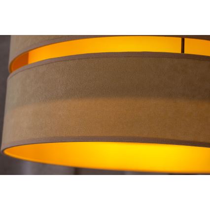 Duolla - Pendel DUO 1xE27/15W/230V diameter 40 cm beige