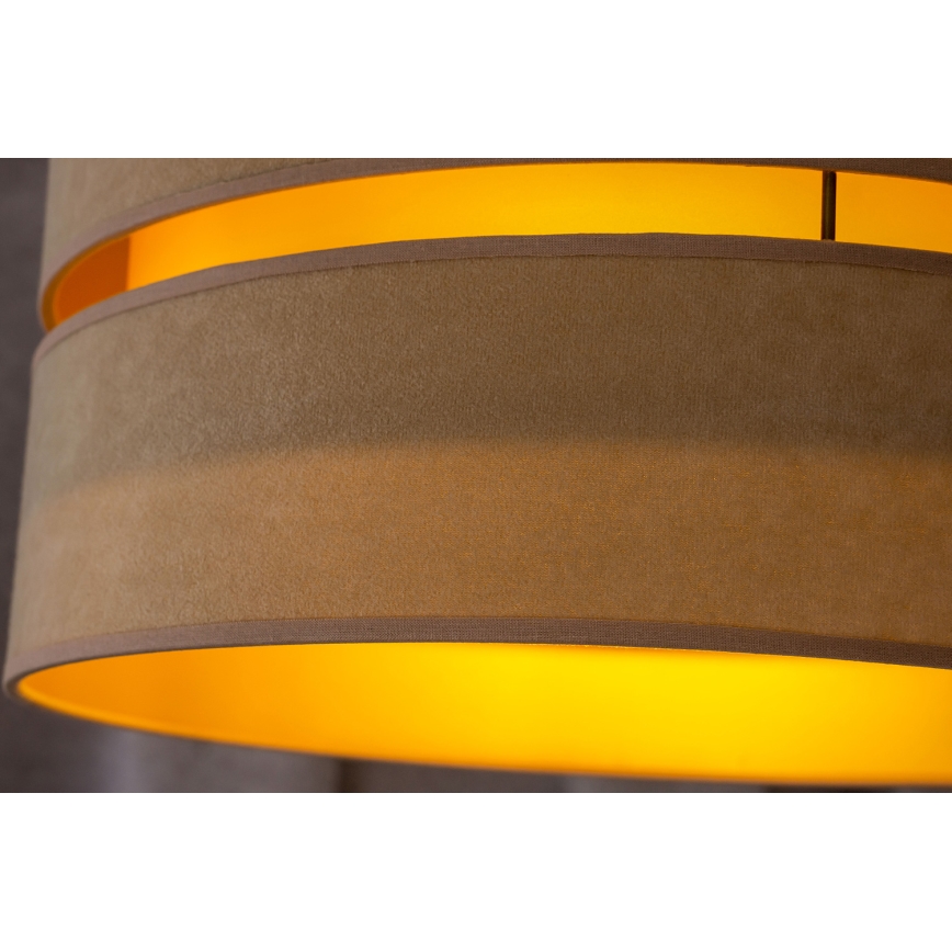 Duolla - Pendel DUO 1xE27/15W/230V diameter 40 cm beige