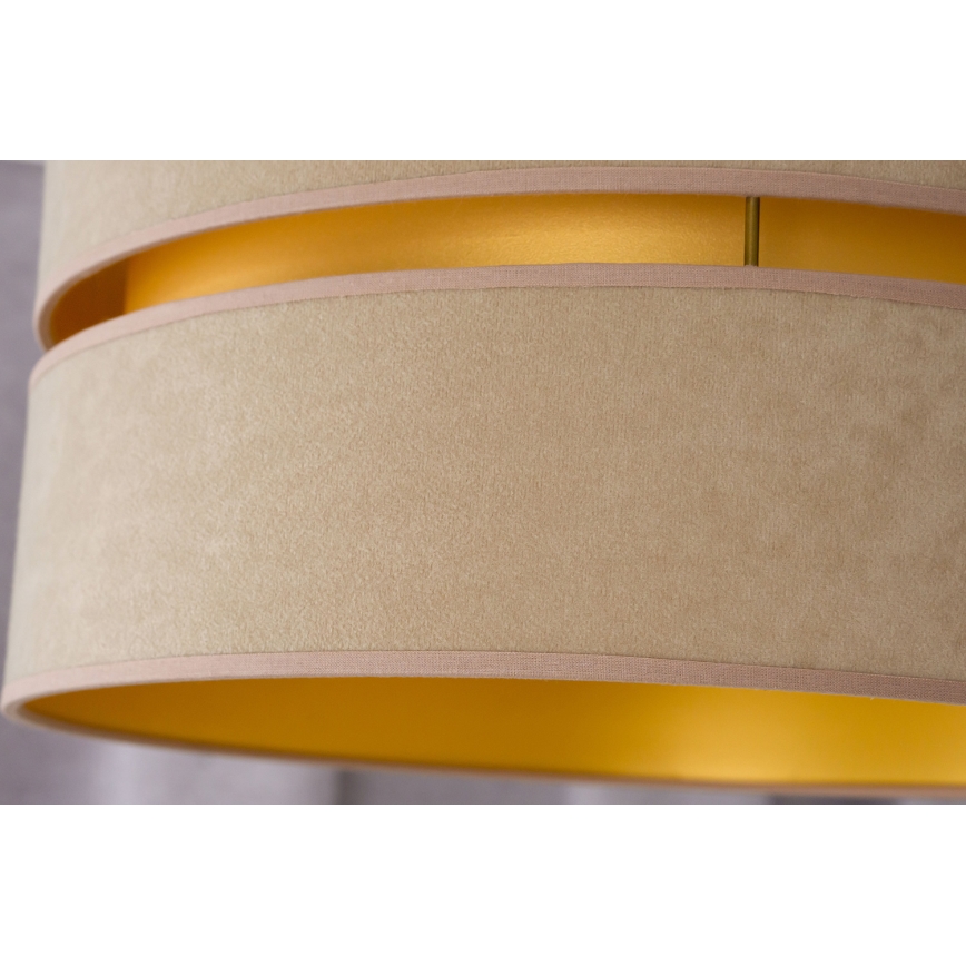 Duolla - Pendel DUO 1xE27/15W/230V diameter 40 cm beige