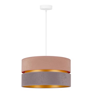 Duolla - Pendel DUO 1xE27/15W/230V diameter 40 cm beige og grå