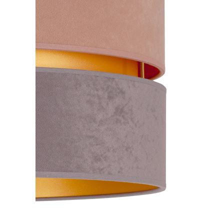 Duolla - Pendel DUO 1xE27/15W/230V diameter 40 cm beige og grå