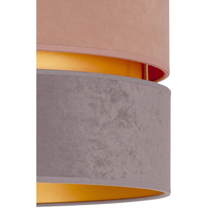 Duolla - Pendel DUO 1xE27/15W/230V diameter 40 cm beige og grå