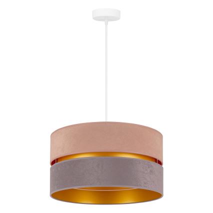 Duolla - Pendel DUO 1xE27/15W/230V diameter 40 cm beige og grå