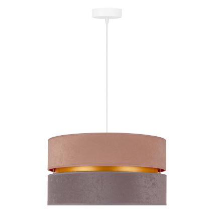 Duolla - Pendel DUO 1xE27/15W/230V diameter 40 cm beige og grå