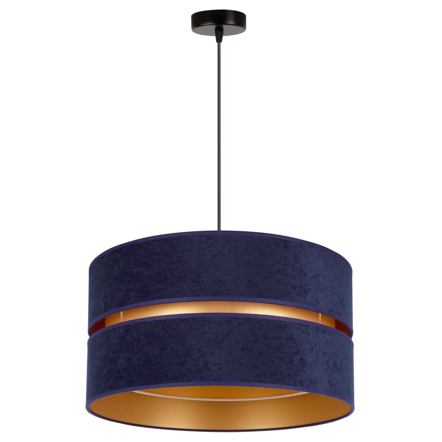 Duolla - Pendel DUO 1xE27/15W/230V diameter 40 cm blå/guldfarvet