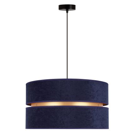 Duolla - Pendel DUO 1xE27/15W/230V diameter 40 cm blå/guldfarvet