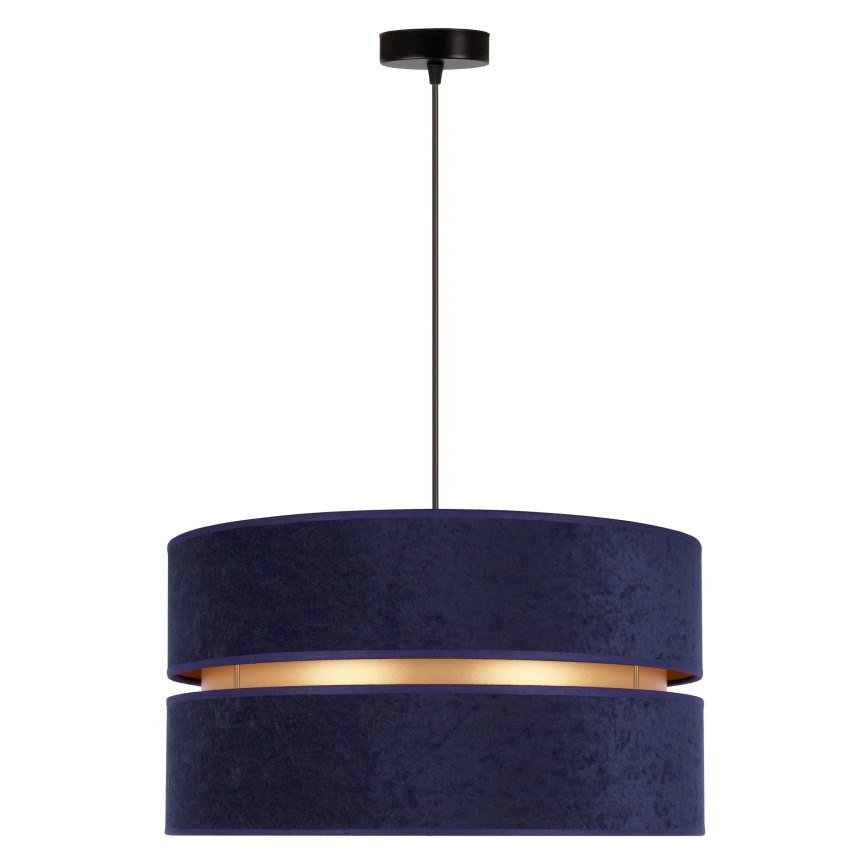 Duolla - Pendel DUO 1xE27/15W/230V diameter 40 cm blå/guldfarvet