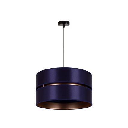 Duolla - Pendel DUO 1xE27/15W/230V diameter 40 cm blå/guldfarvet