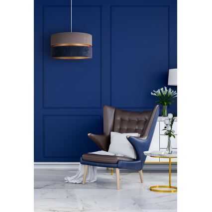 Duolla - Pendel DUO 1xE27/15W/230V diameter 40 cm blå