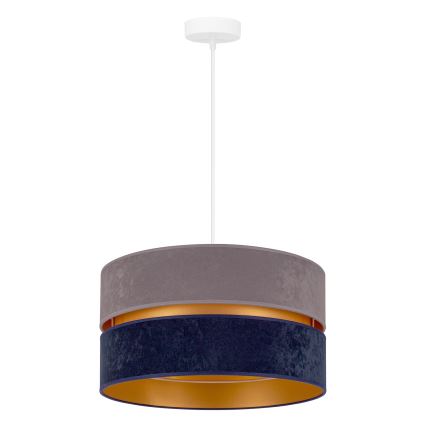 Duolla - Pendel DUO 1xE27/15W/230V diameter 40 cm blå