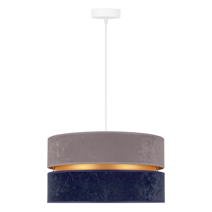 Duolla - Pendel DUO 1xE27/15W/230V diameter 40 cm blå