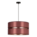 Duolla - Pendel DUO 1xE27/15W/230V diameter 40 cm bordeauxfarvet/guldfarvet