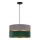 Duolla - Pendel DUO 1xE27/15W/230V diameter 40 cm grå/grøn/guldfarvet