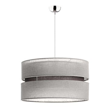 Duolla - Pendel DUO 1xE27/15W/230V diameter 40 cm grå