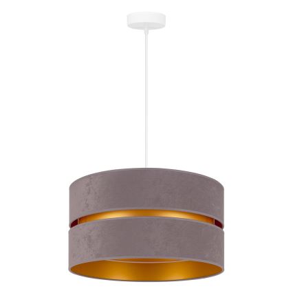 Duolla - Pendel DUO 1xE27/15W/230V diameter 40 cm grå