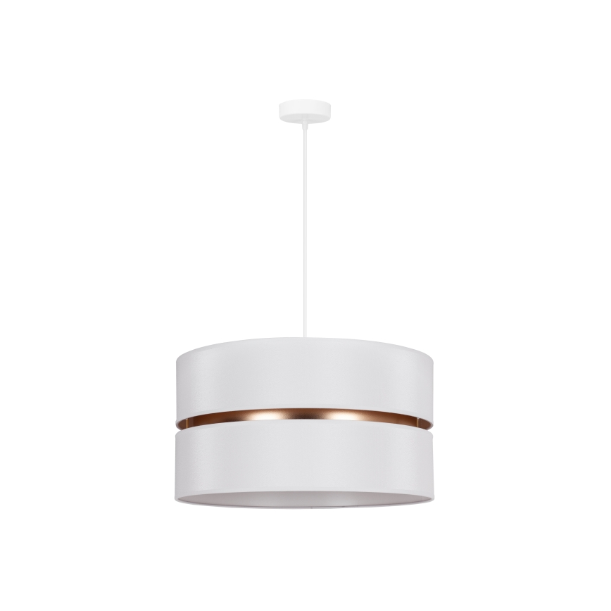 Duolla - Pendel DUO 1xE27/15W/230V diameter 40 cm hvid/guldfarvet