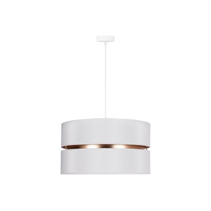 Duolla - Pendel DUO 1xE27/15W/230V diameter 40 cm hvid/guldfarvet