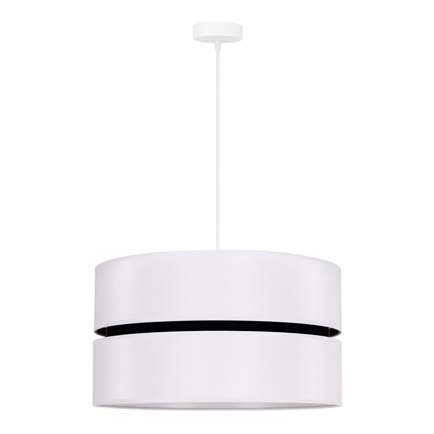Duolla - Pendel DUO 1xE27/15W/230V diameter 40 cm hvid/sort