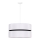 Duolla - Pendel DUO 1xE27/15W/230V diameter 40 cm hvid/sort