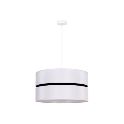 Duolla - Pendel DUO 1xE27/15W/230V diameter 40 cm hvid/sort