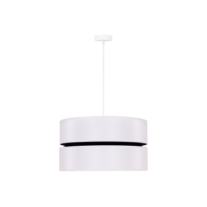 Duolla - Pendel DUO 1xE27/15W/230V diameter 40 cm hvid/sort