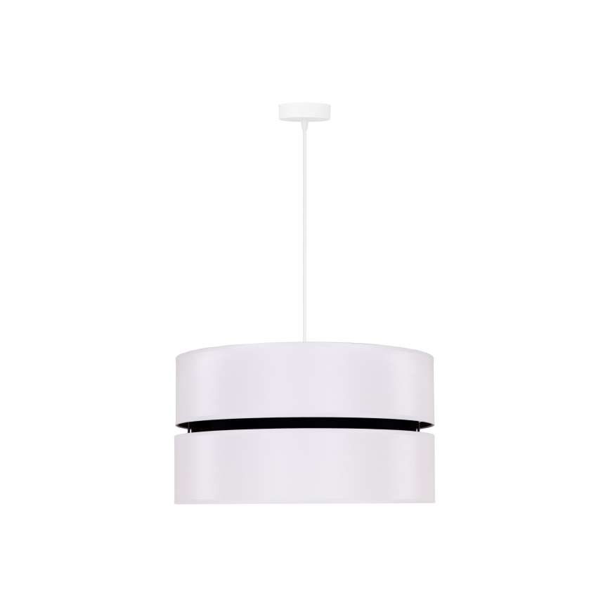 Duolla - Pendel DUO 1xE27/15W/230V diameter 40 cm hvid/sort
