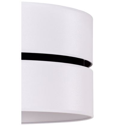 Duolla - Pendel DUO 1xE27/15W/230V diameter 40 cm hvid/sort