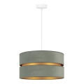 Duolla - Pendel DUO 1xE27/15W/230V diameter 40 cm lysegrøn/guldfarvet