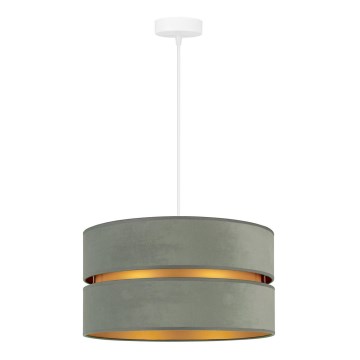 Duolla - Pendel DUO 1xE27/15W/230V diameter 40 cm lysegrøn/guldfarvet