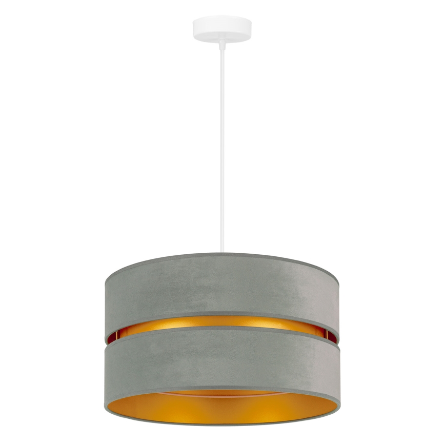 Duolla - Pendel DUO 1xE27/15W/230V diameter 40 cm lysegrøn/guldfarvet