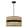 Duolla - Pendel DUO 1xE27/15W/230V diameter 40 cm Rattan/sort