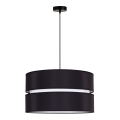Duolla - Pendel DUO 1xE27/15W/230V diameter 40 cm sort/hvid