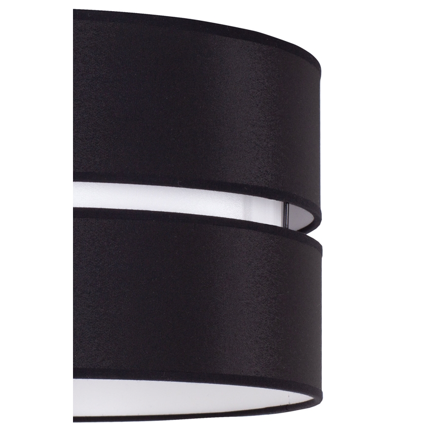 Duolla - Pendel DUO 1xE27/15W/230V diameter 40 cm sort/hvid