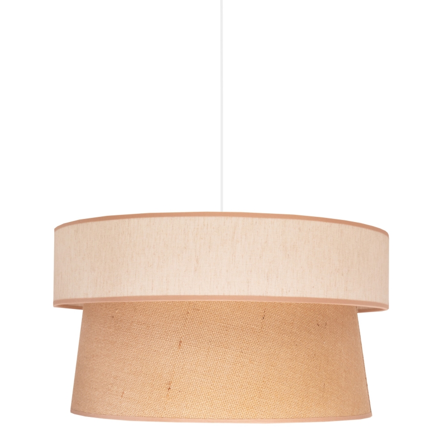 Duolla - Pendel ETNIC 1xE27/40W/230V diameter 45 cm beige