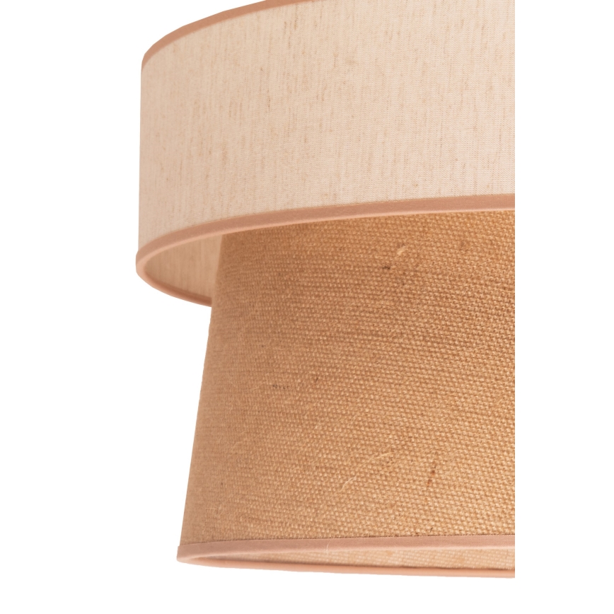 Duolla - Pendel ETNIC 1xE27/40W/230V diameter 45 cm beige