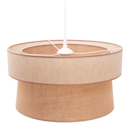 Duolla - Pendel ETNIC 1xE27/40W/230V diameter 45 cm beige