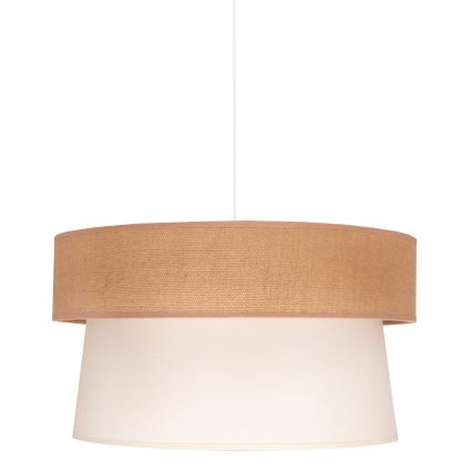 Duolla - Pendel ETNIC 1xE27/40W/230V diameter 45 cm cremefarvet/beige