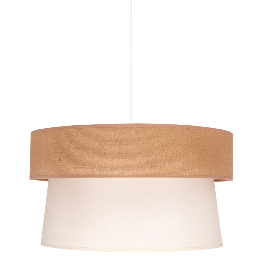 Duolla - Pendel ETNIC 1xE27/40W/230V diameter 45 cm cremefarvet/beige