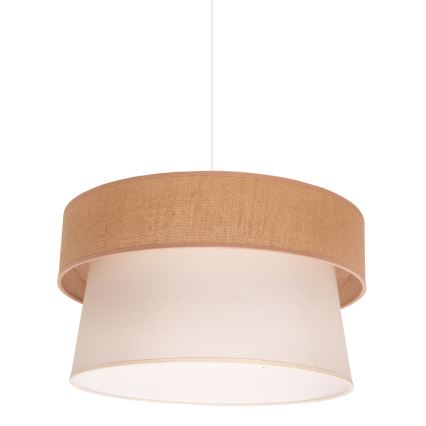 Duolla - Pendel ETNIC 1xE27/40W/230V diameter 45 cm cremefarvet/beige