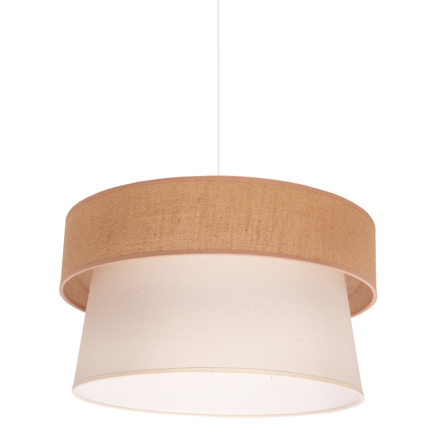 Duolla - Pendel ETNIC 1xE27/40W/230V diameter 45 cm cremefarvet/beige