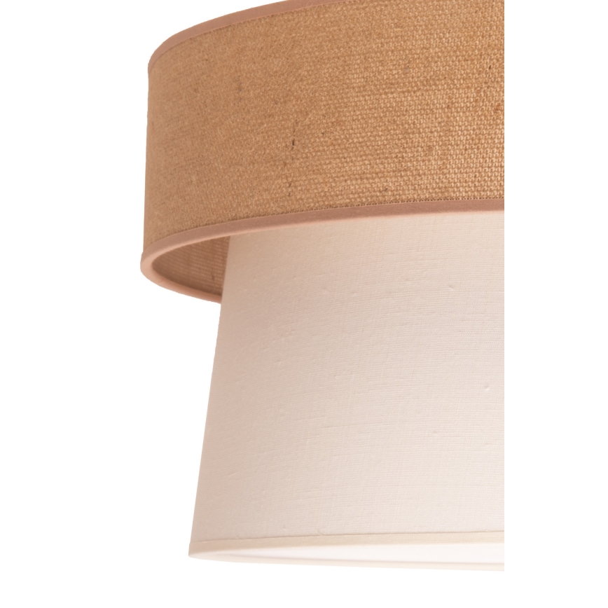 Duolla - Pendel ETNIC 1xE27/40W/230V diameter 45 cm cremefarvet/beige