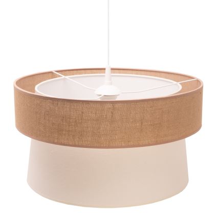 Duolla - Pendel ETNIC 1xE27/40W/230V diameter 45 cm cremefarvet/beige
