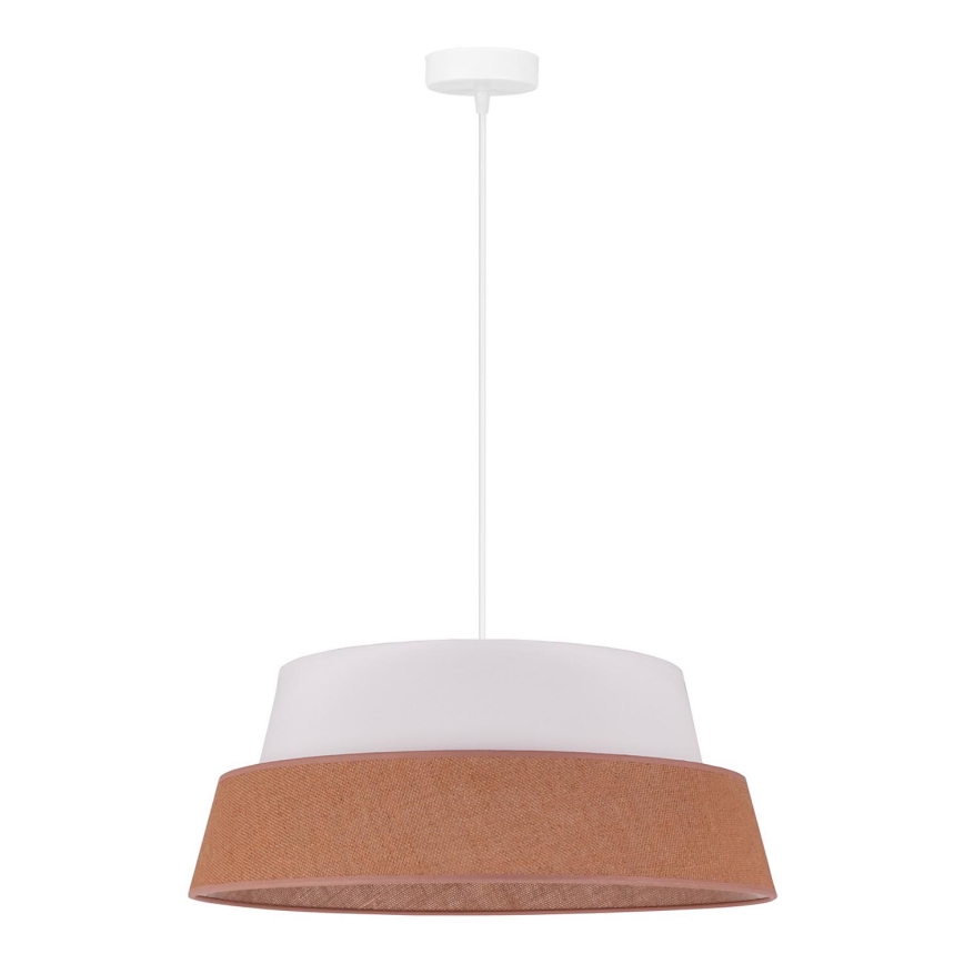 Duolla - Pendel GALAXY 1xE27/15W/230V diameter 50 cm brun/hvid