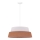 Duolla - Pendel GALAXY 1xE27/15W/230V diameter 50 cm brun/hvid