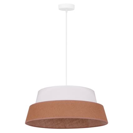 Duolla - Pendel GALAXY 1xE27/15W/230V diameter 50 cm brun/hvid